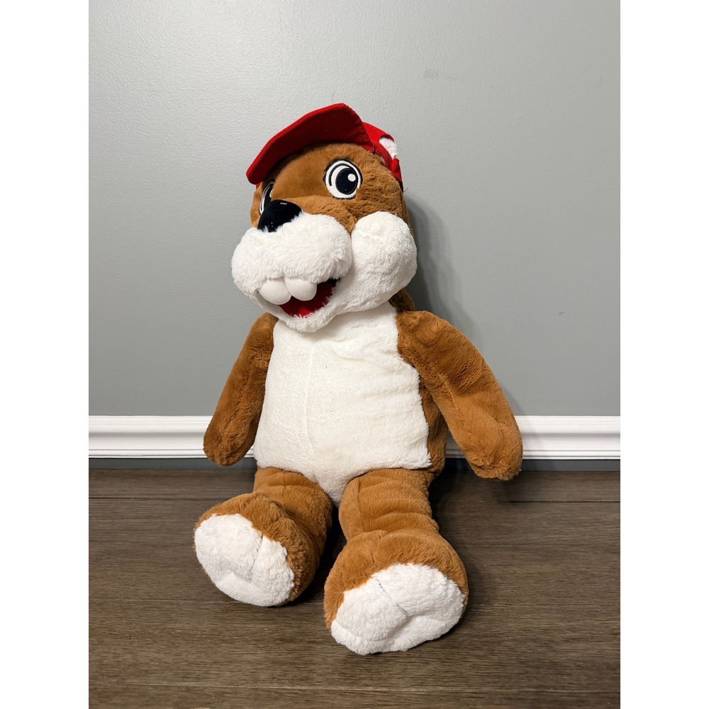 Buc-ee's Beaver Plush Stuffed Animal Jaag Large 24 Inch Texas Mascot Red Hat